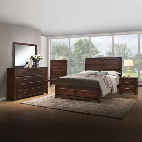 Oberreit Rectangular Mirror - Clean Walnut Frame