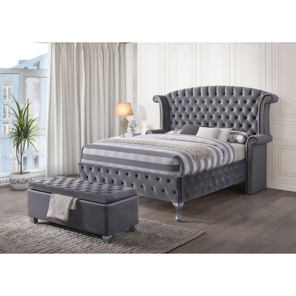 Rebekah Wingback Eastern King Bed