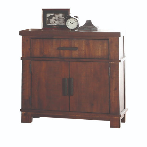 Vibia Nightstand - 2 Drawers & 2 Doors in Cherry Oak
