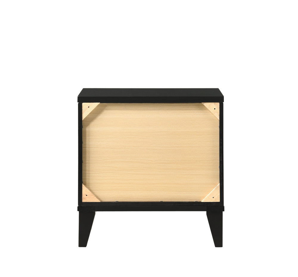 Chelsie Channel-Tufted Upholstered Queen Bed & Nightstand