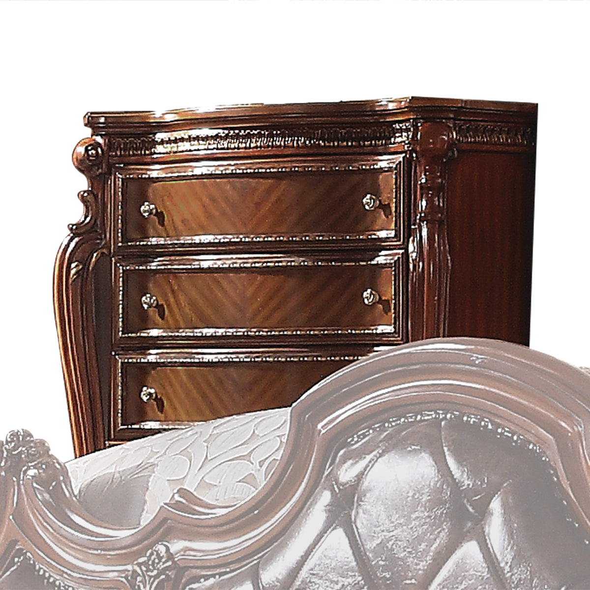 Picardy Bow-Front Bedroom Storage