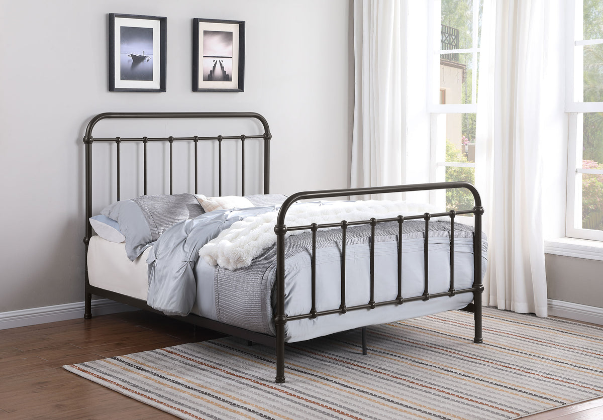 Livingston Metal Spindle Bed & Daybed with Trundle - Farmhouse Dark Bronze, Twin to Eastern King – view 2