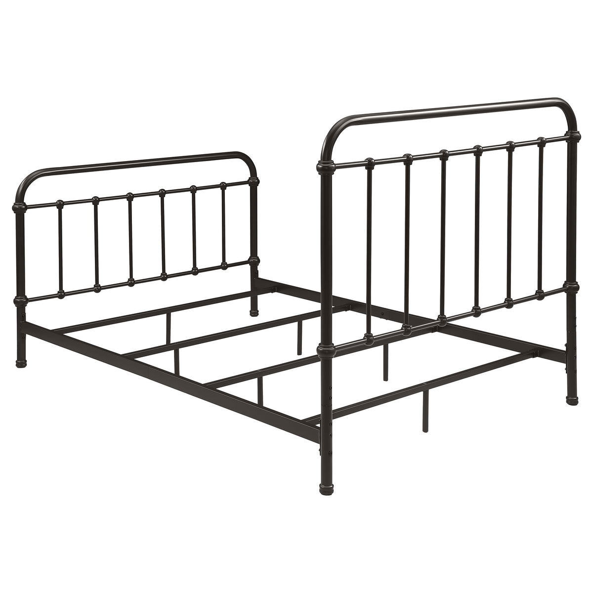 Livingston Metal Spindle Bed & Daybed with Trundle - Farmhouse Dark Bronze, Twin to Eastern King