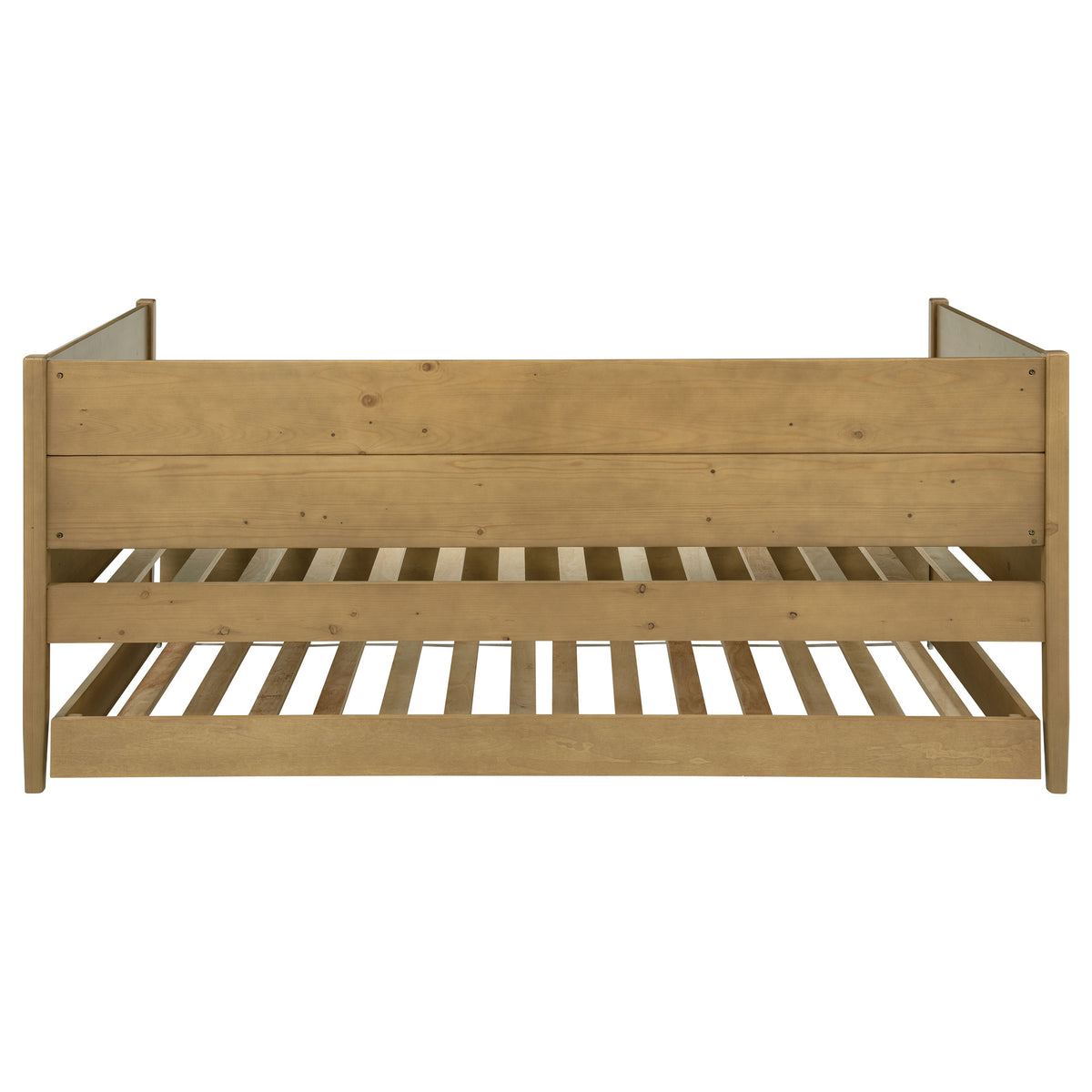 Calinda Twin Panel Daybed with Trundle - Rustic Natural Pine Finish – view 10