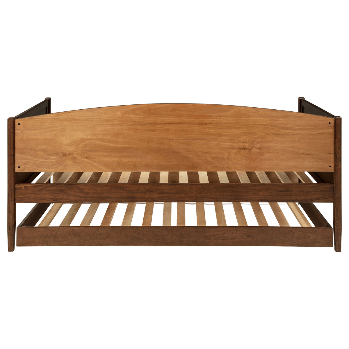 Bozeman Twin Daybed with Trundle - Camelback Silhouette in Medium Walnut Wood โ view 10