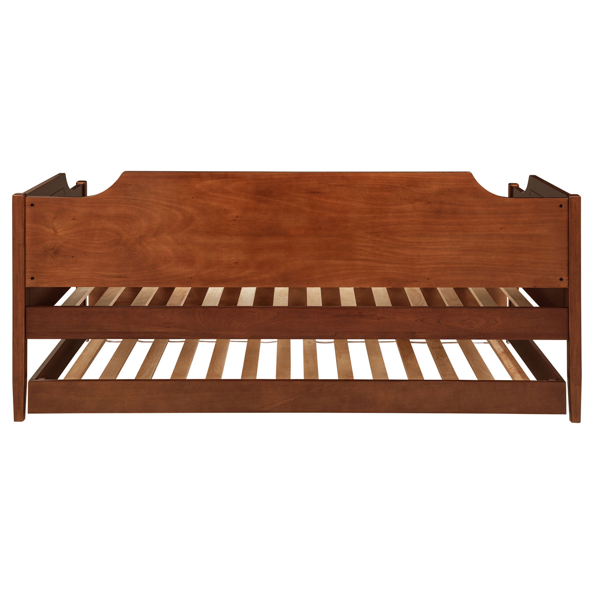 Redding Camelback Twin Daybed with Trundle - Classic Panel Detail in Rich Cherry – view 10