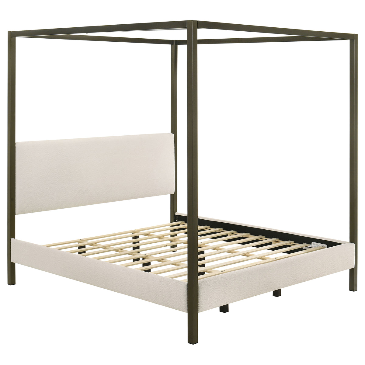 Monroe Upholstered Canopy Bed - Eastern King
