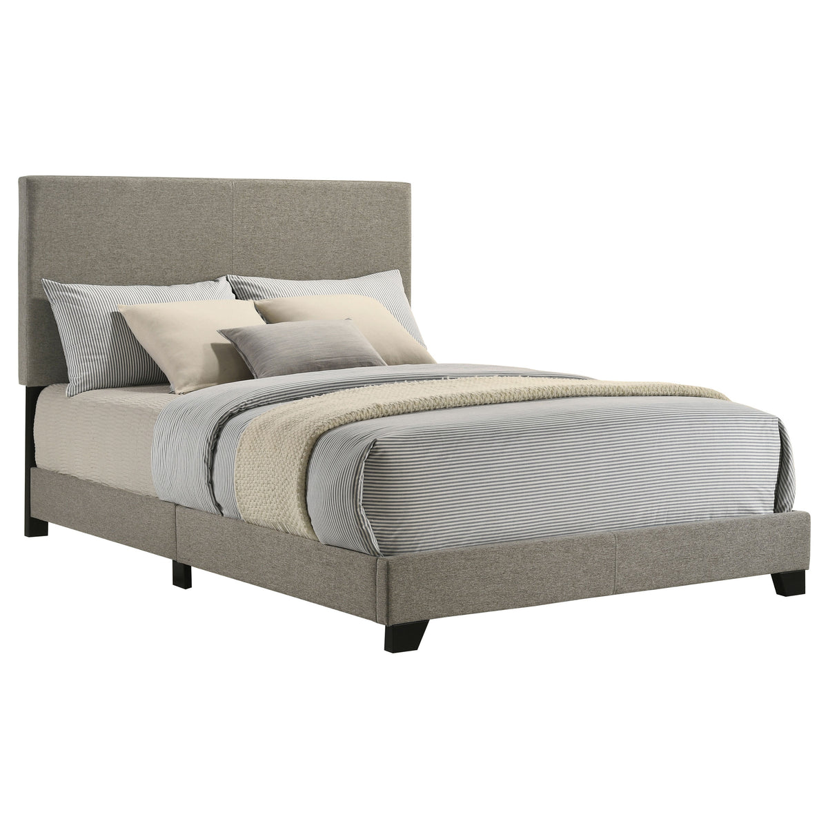 Dorian Upholstered Panel Bed with Padded Headboard - Full