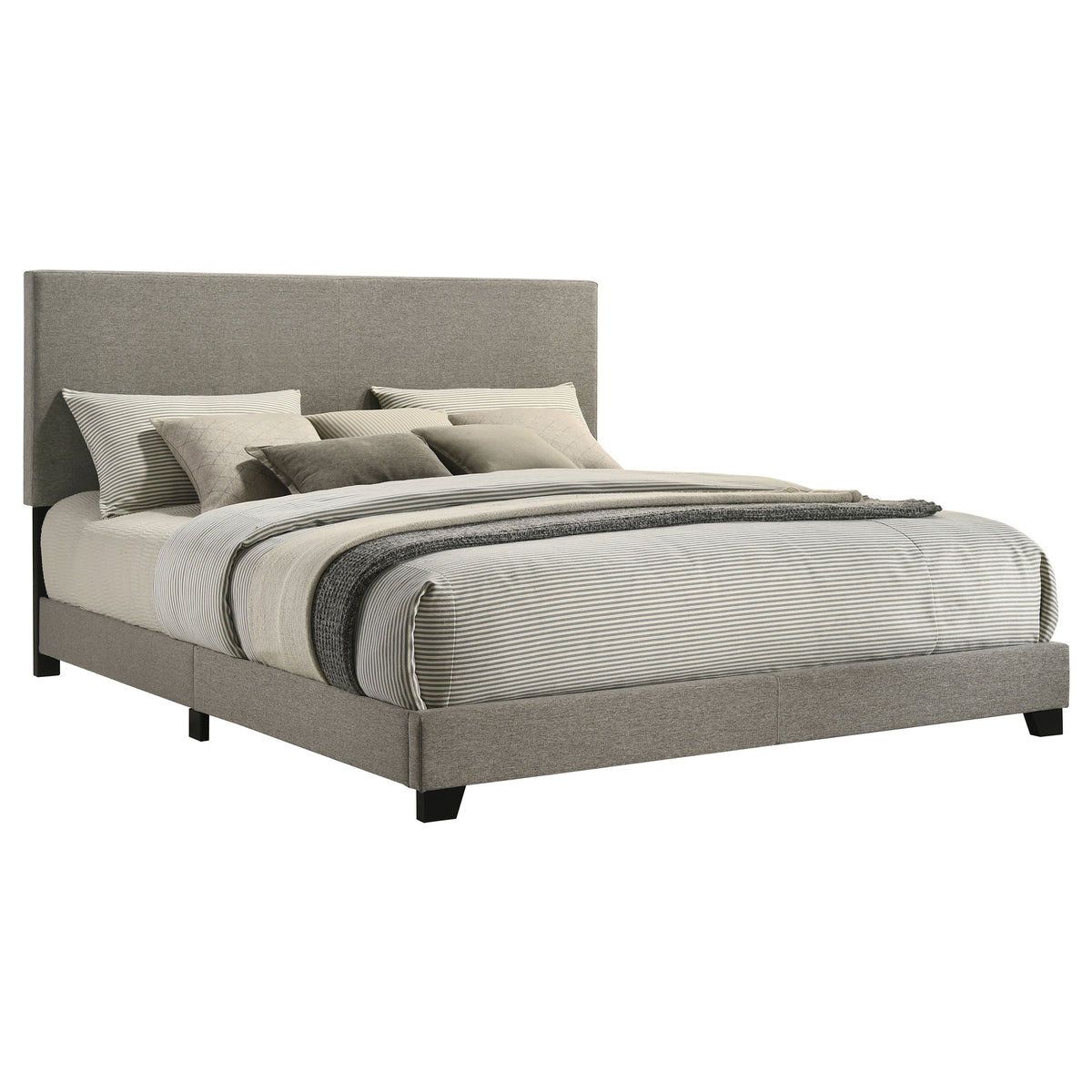 Dorian Upholstered Panel Bed with Padded Headboard - California King