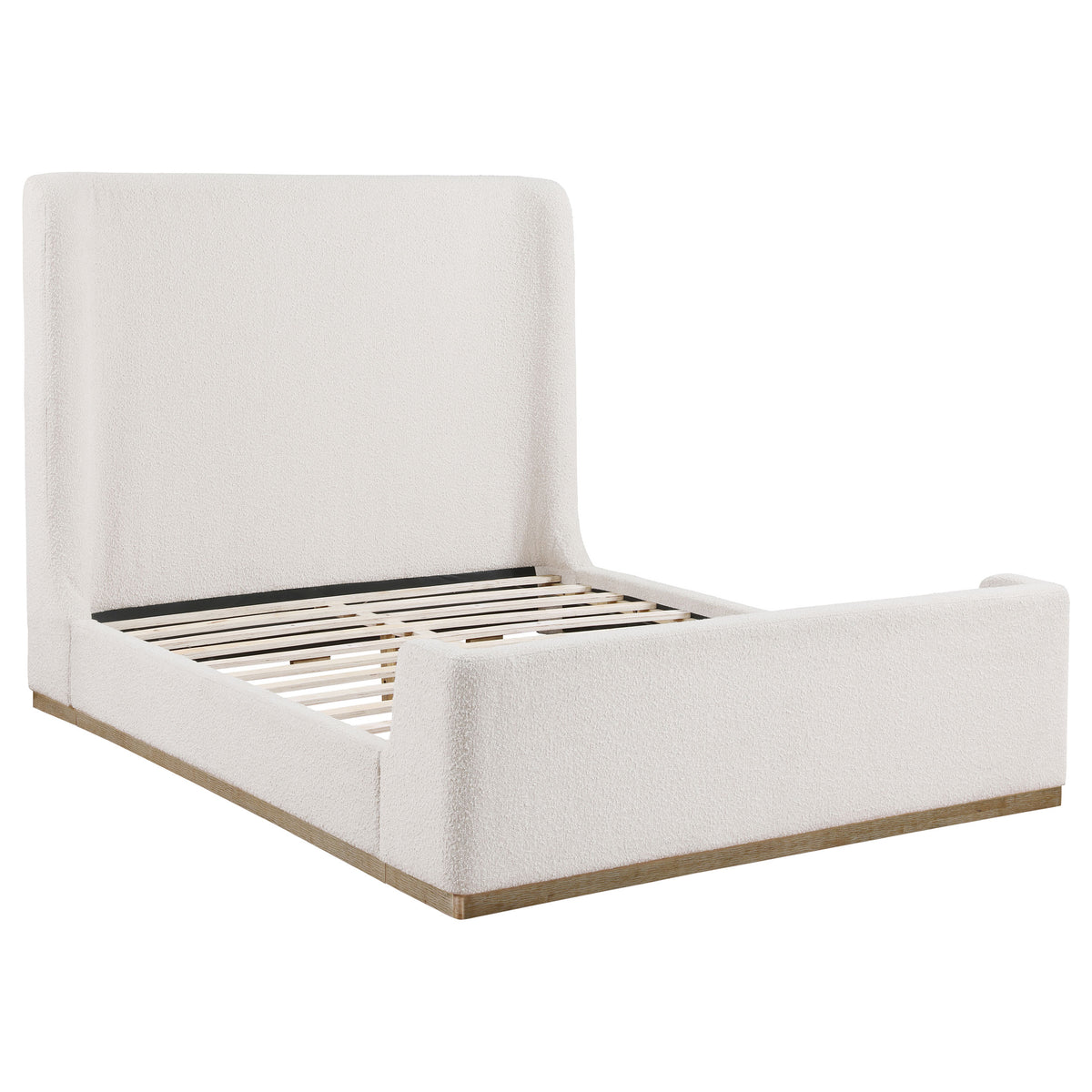 Nala Wingback Upholstered Bed - Queen