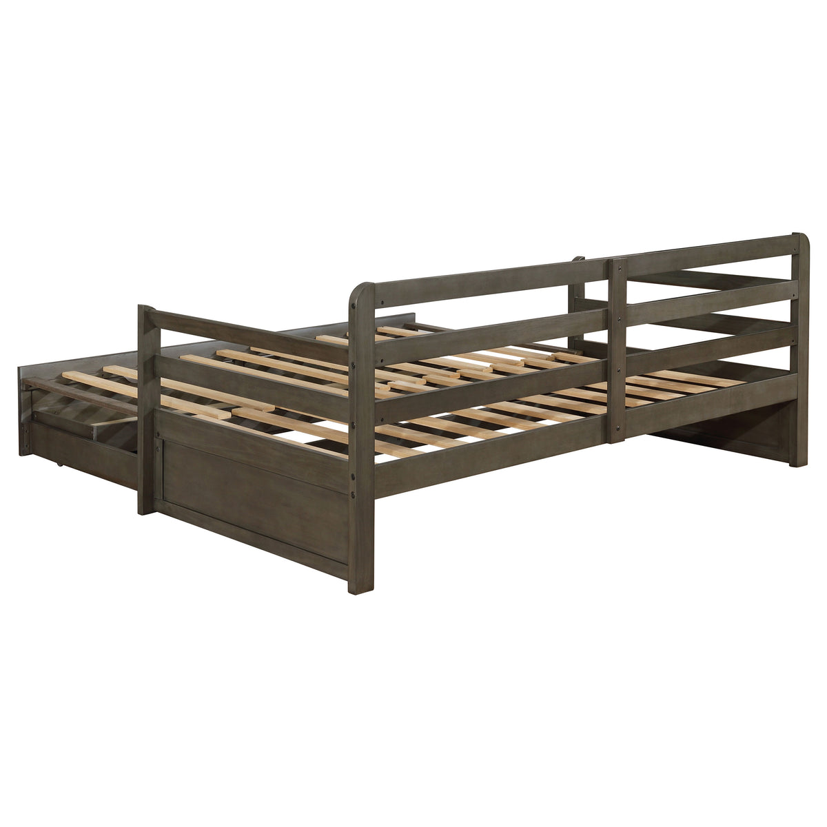 Sorrento Twin XL Storage Daybed with Extension Trundle - 2 Drawers, Grey Wood – view 10