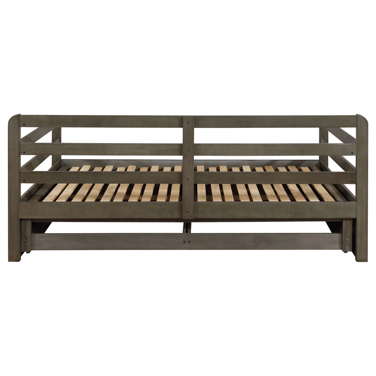 Sorrento Twin XL Storage Daybed with Extension Trundle - 2 Drawers, Grey Wood – view 11