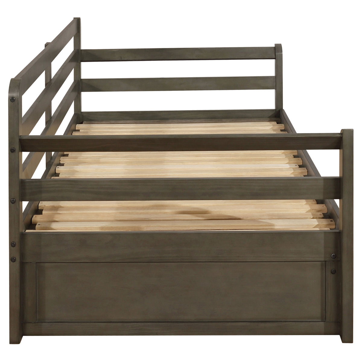Sorrento Twin XL Storage Daybed with Extension Trundle - 2 Drawers, Grey Wood – view 13