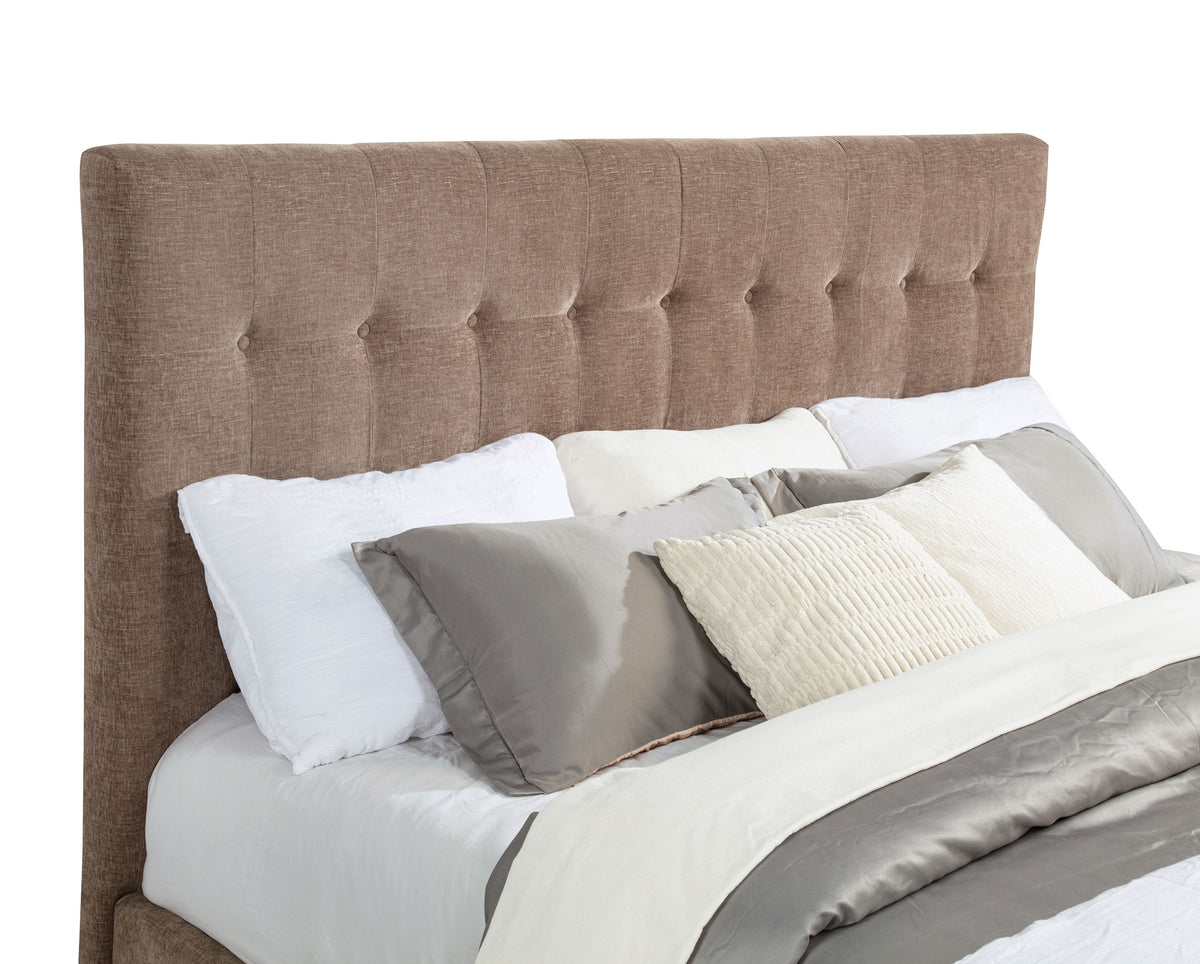 Senna Tufted Upholstered Bed with Flame Visualizer Footboard & Bluetooth Speaker β View 21