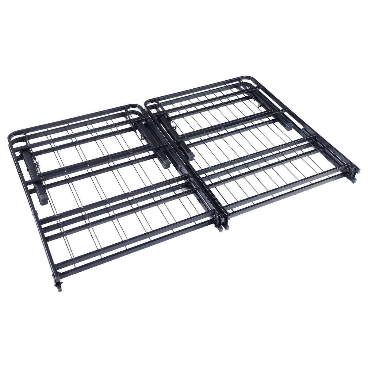Mabel Folding Metal Platform Bed Frame - No-Tool Black Steel Mattress Support, Twin to Eastern King – view 19