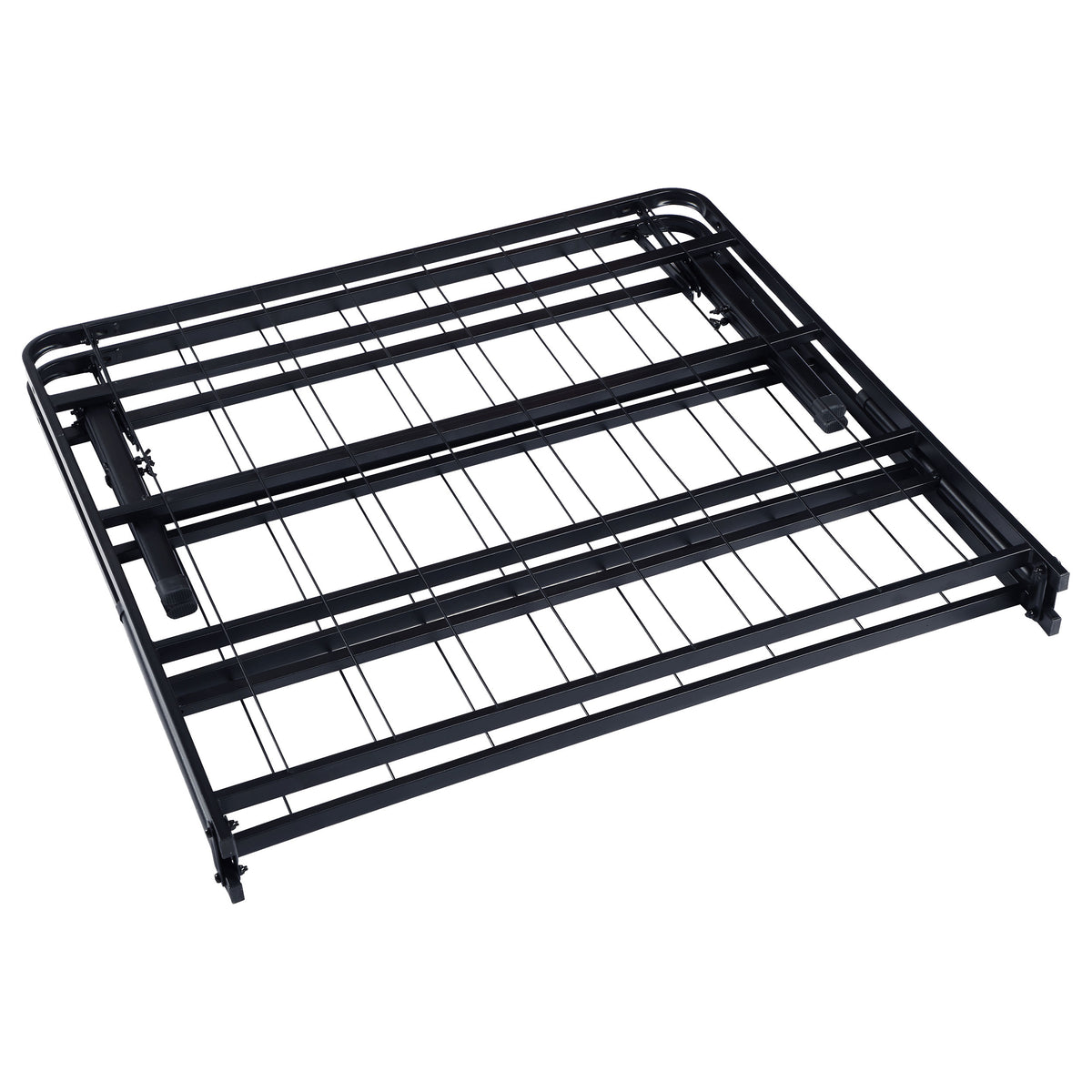 Mabel Folding Metal Platform Bed Frame - No-Tool Black Steel Mattress Support, Twin to Eastern King – view 12