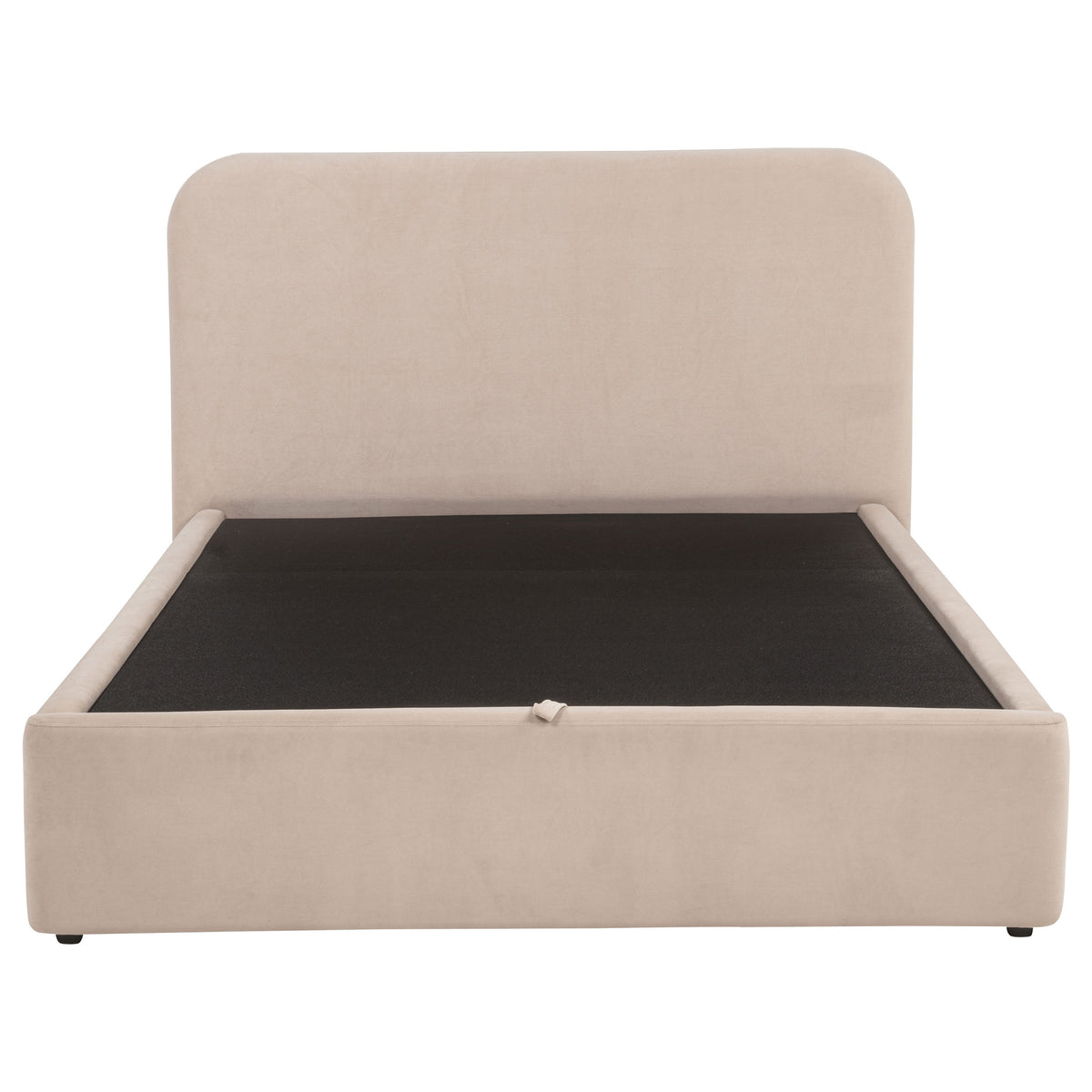 Anders Upholstered Lift-Top Storage Platform Bed - Gas-Lift Hidden Storage in Beige or Chocolate – view 14