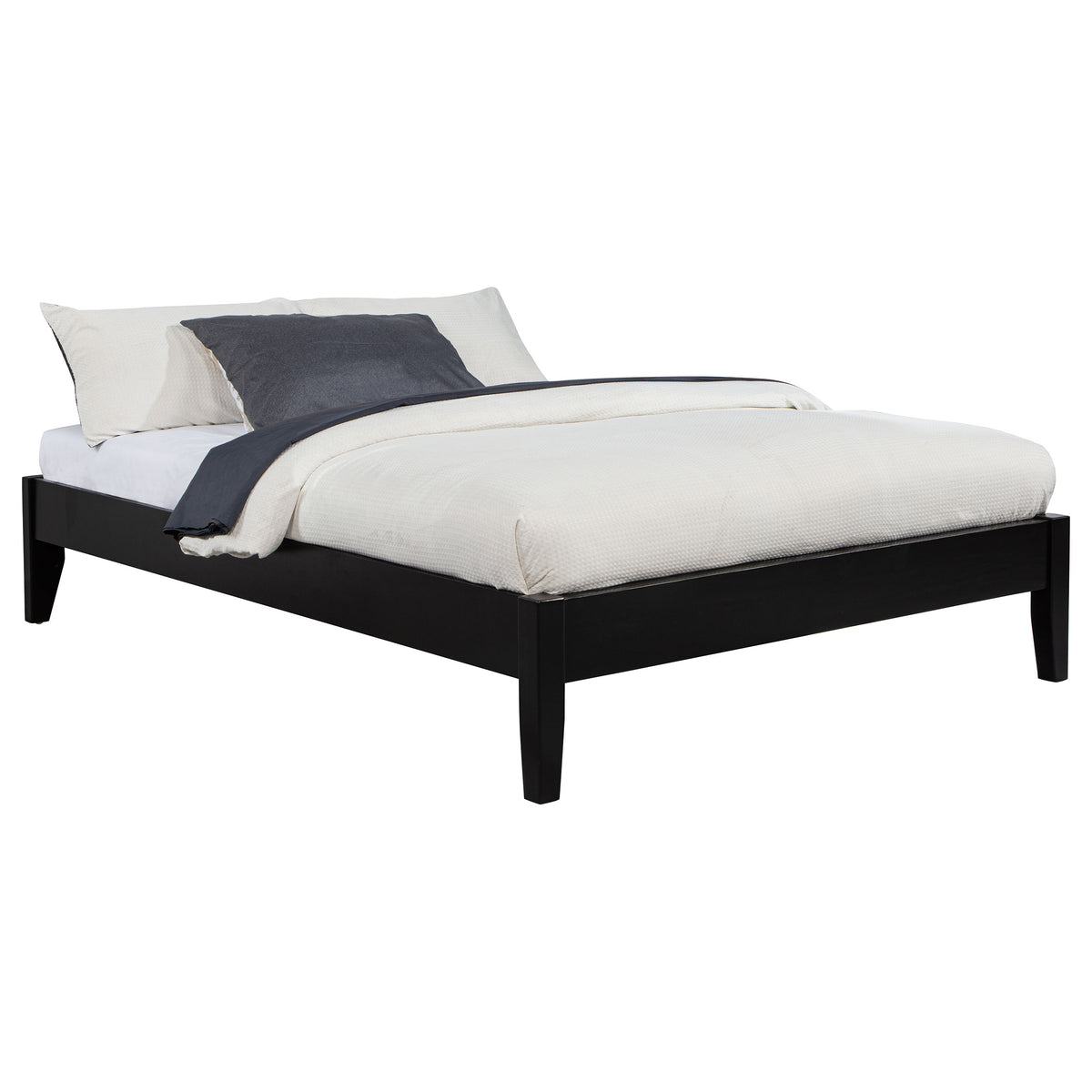 Hounslow Universal Platform Bed Frame - Fully Slatted, No Foundation Needed, Black, Twin to California King – view 14