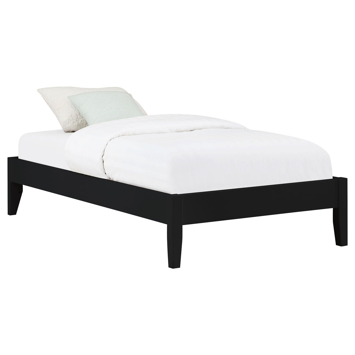 Hounslow Universal Platform Bed Frame - Fully Slatted, No Foundation Needed, Black, Twin to California King – view 7