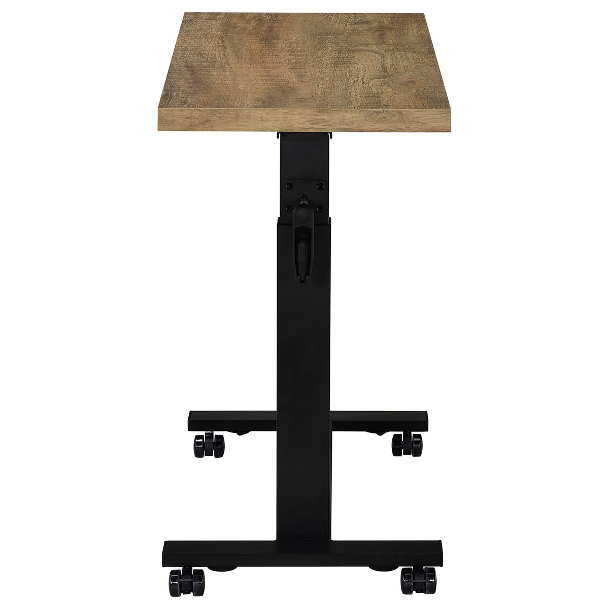 Westpark Height-Adjustable Bed C-Table - Mango Top with Hand-Crank Steel Base – view 8