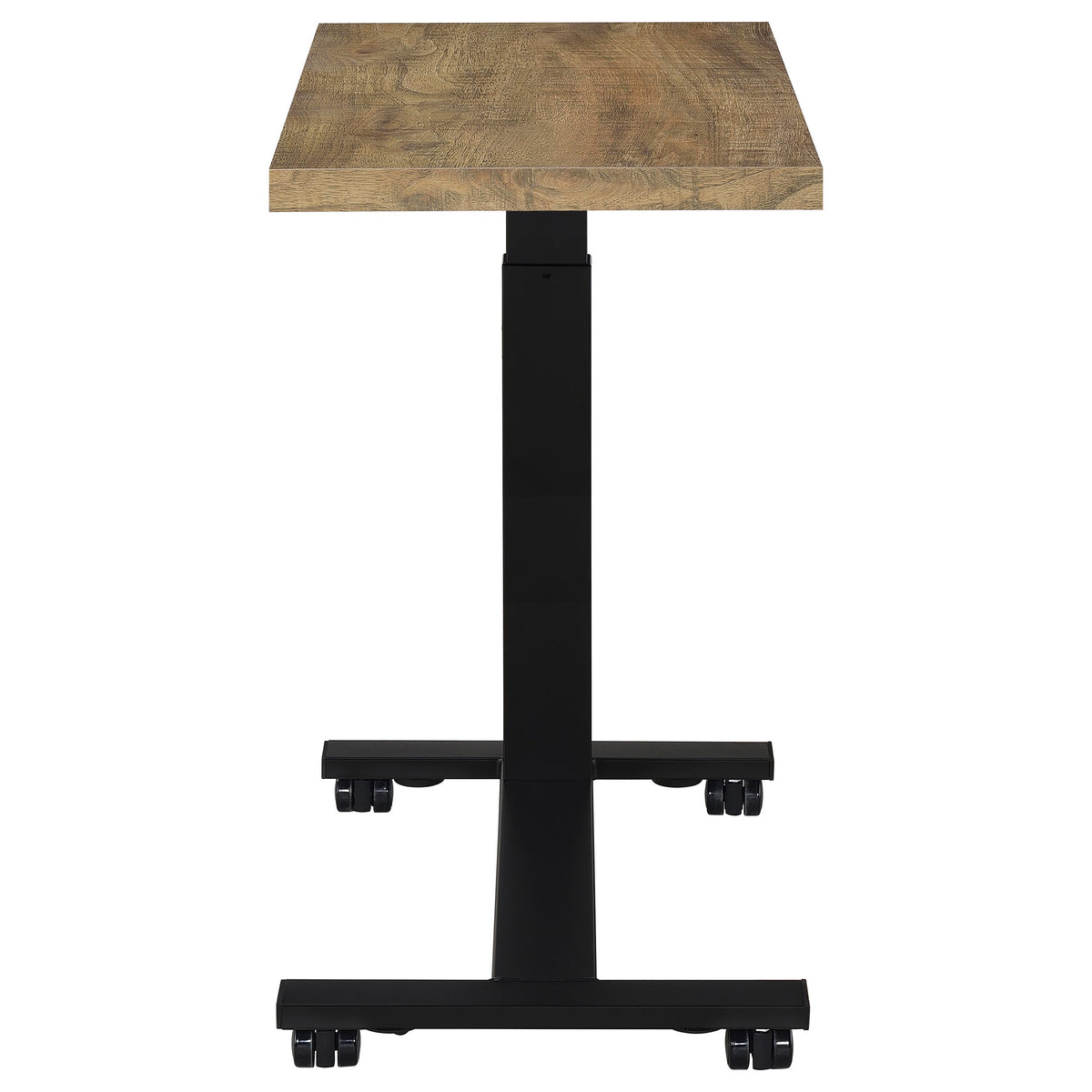 Westpark Height-Adjustable Bed C-Table - Mango Top with Hand-Crank Steel Base – view 11