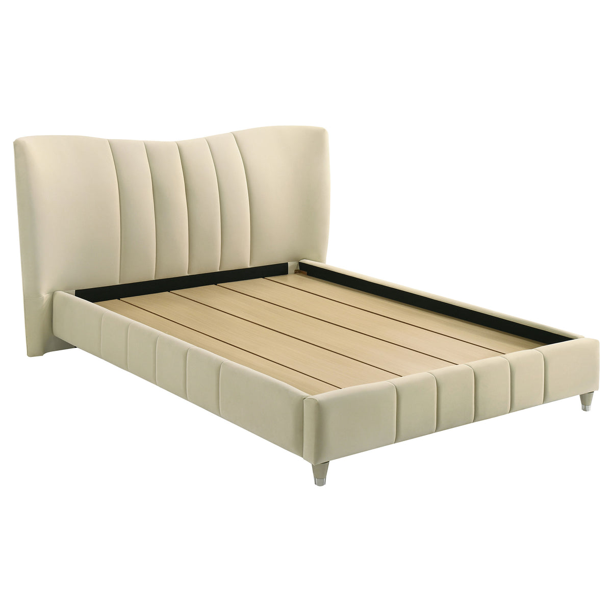 Evelyn Upholstered Panel Platform Bed - Queen