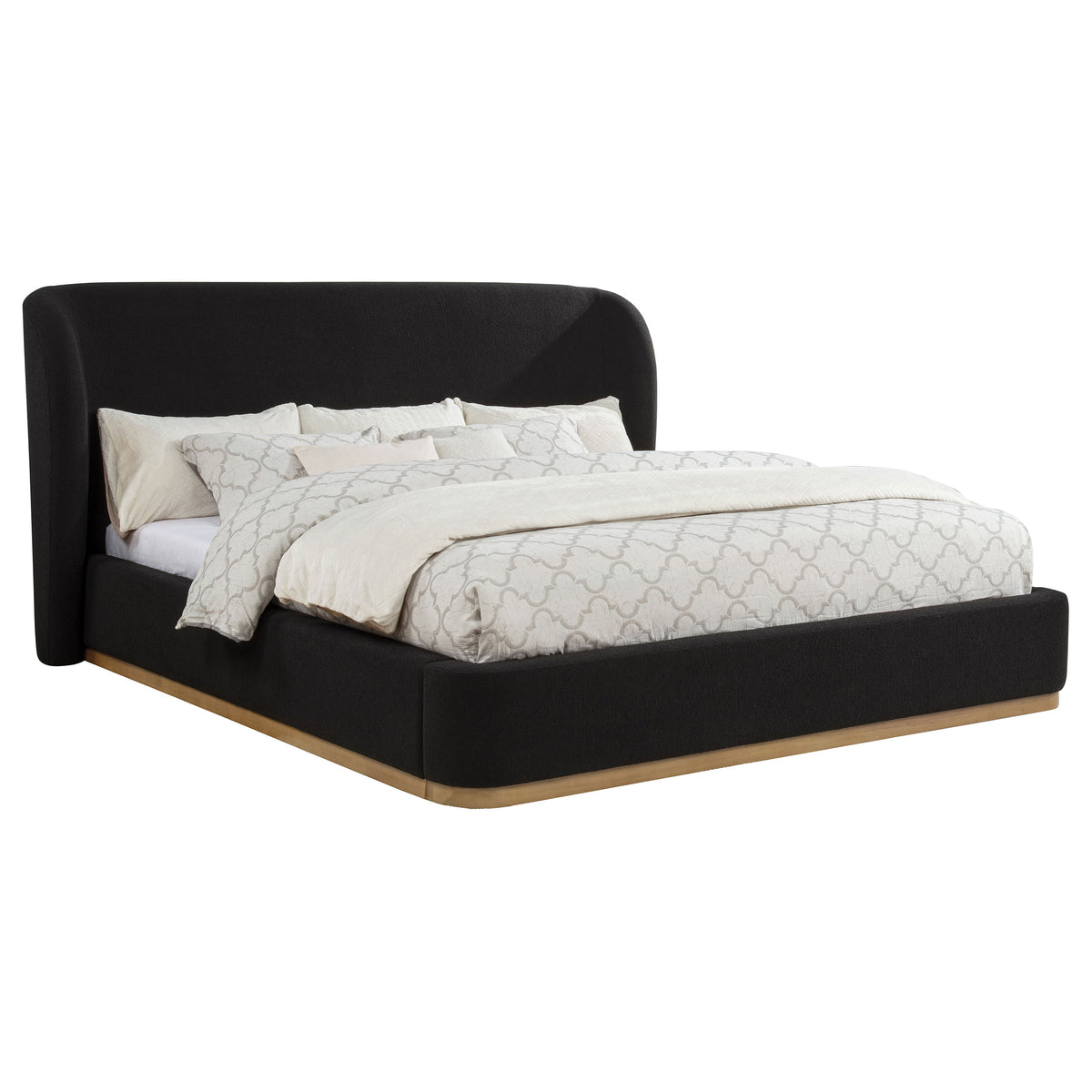 Blaire Upholstered Wingback Platform Bed - California King