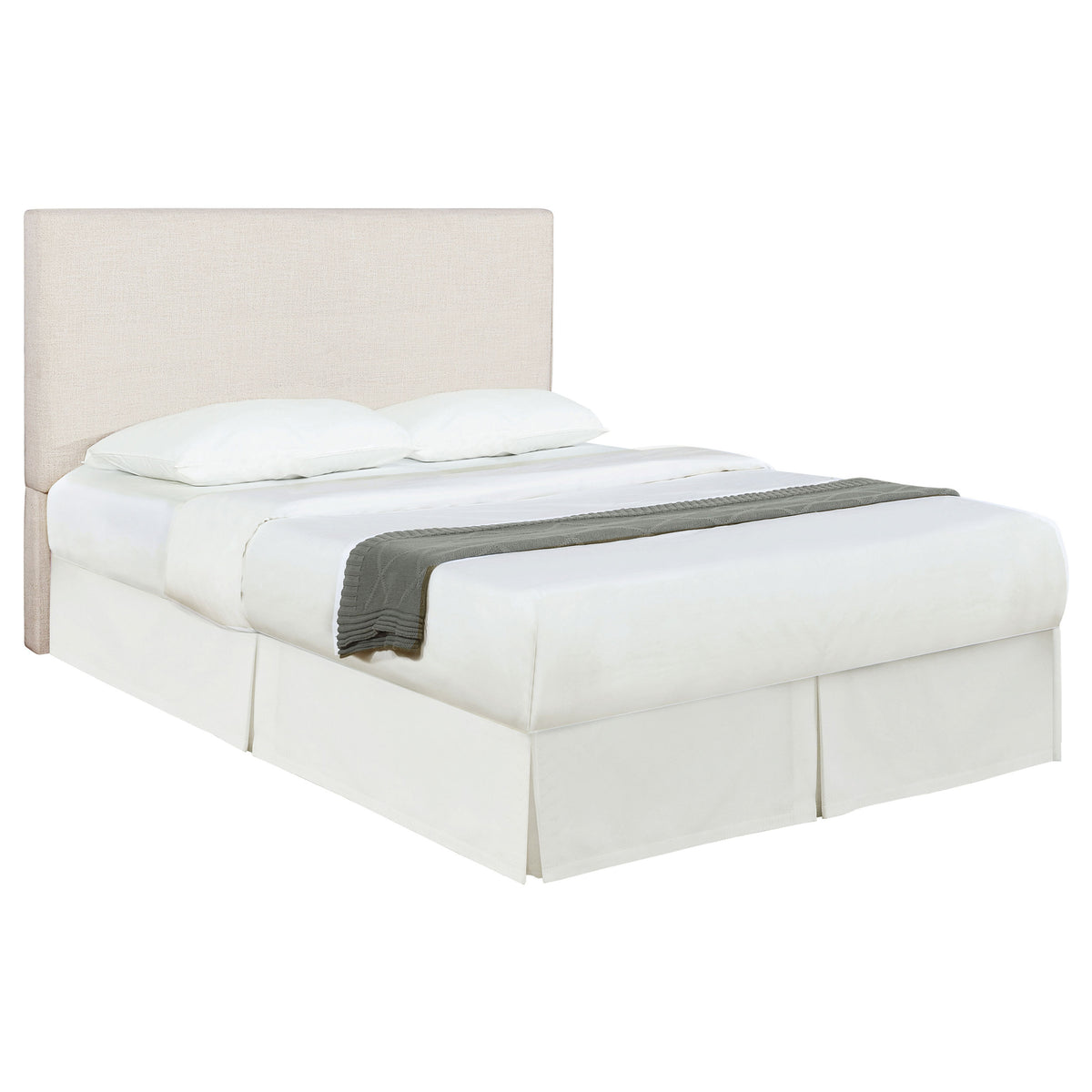 Pirro Upholstered Panel Headboard with Rounded Edges - Queen / Full