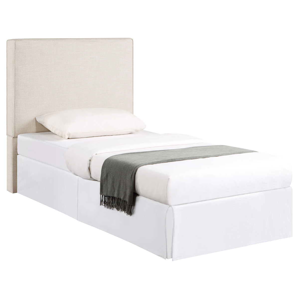 Kosmo Upholstered Panel Headboard with Self-Welt Trim - Twin