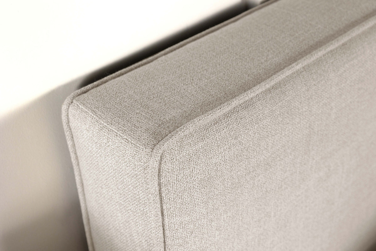 Kosmo Upholstered Panel Headboard with Self-Welt Trim - Sand Fabric, Twin, Queen/Full or King – view 13