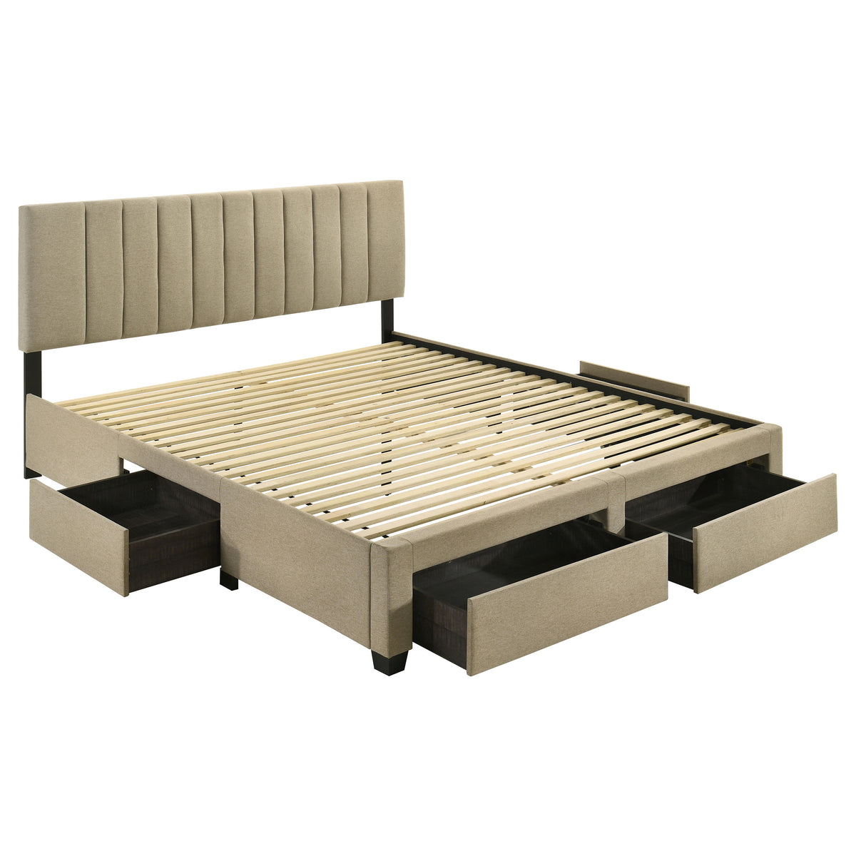 Wheatland Upholstered Storage Bed with 4 Drawers - Eastern King