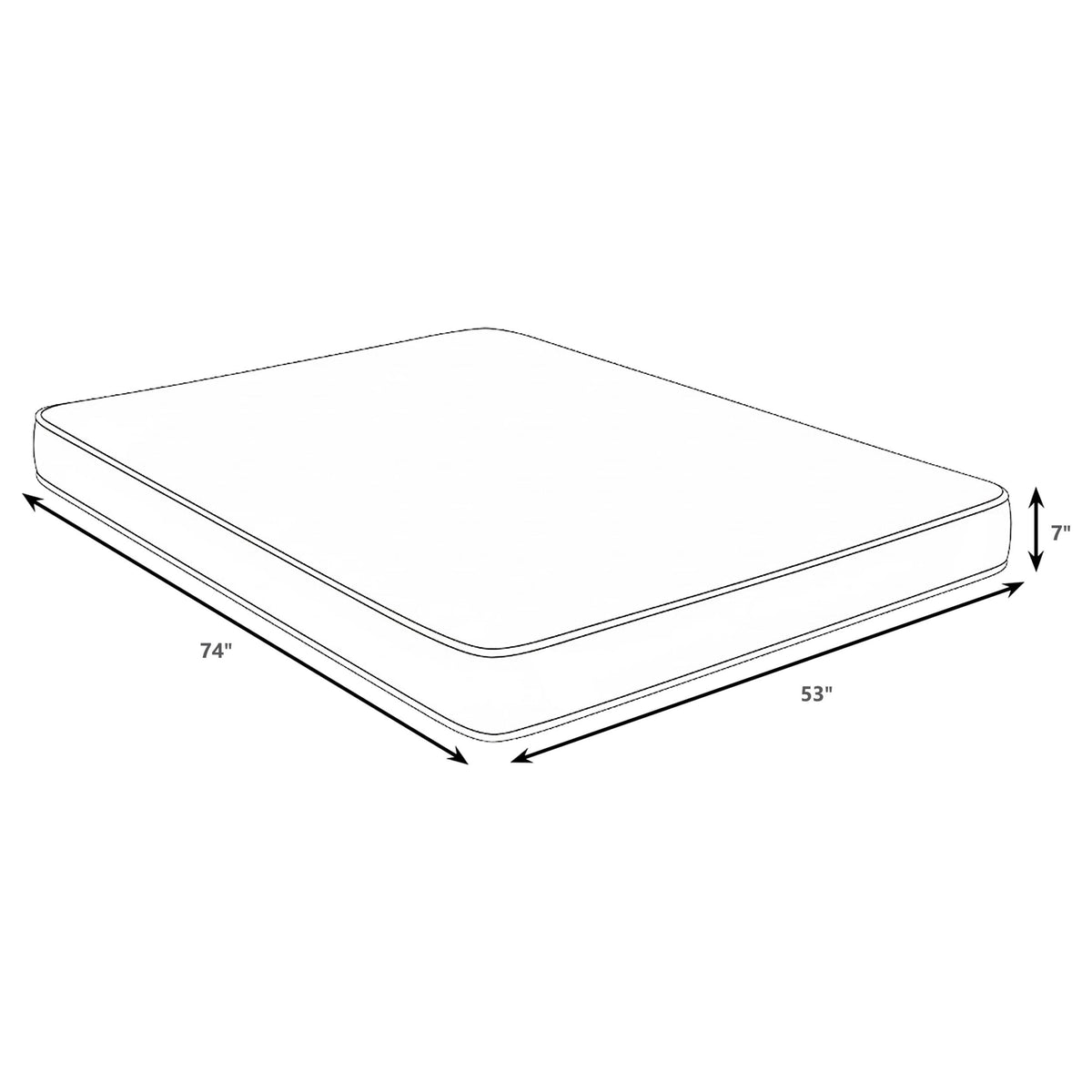 Kenyon 7" Firm Foam Mattress - Quilted Bamboo Blend Cover, Made in USA, Twin to Queen – view 13