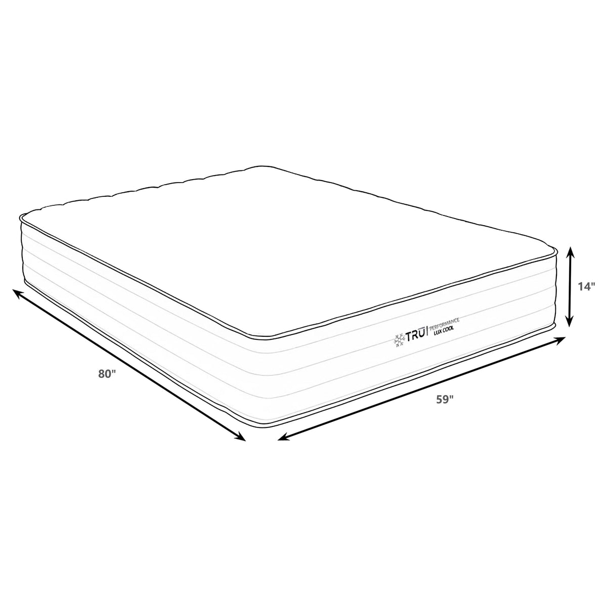 Montlake 14" Cool Firm Hybrid Mattress - Memory Foam & Wrapped Coils, Made in USA, Twin to California King – view 14