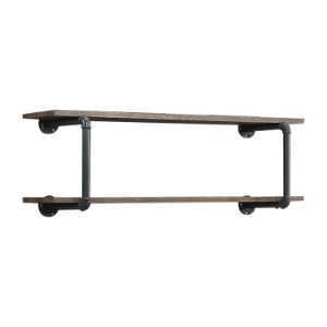 Brantley Industrial Pipe Full Bed, Bookshelf & Wall Rack