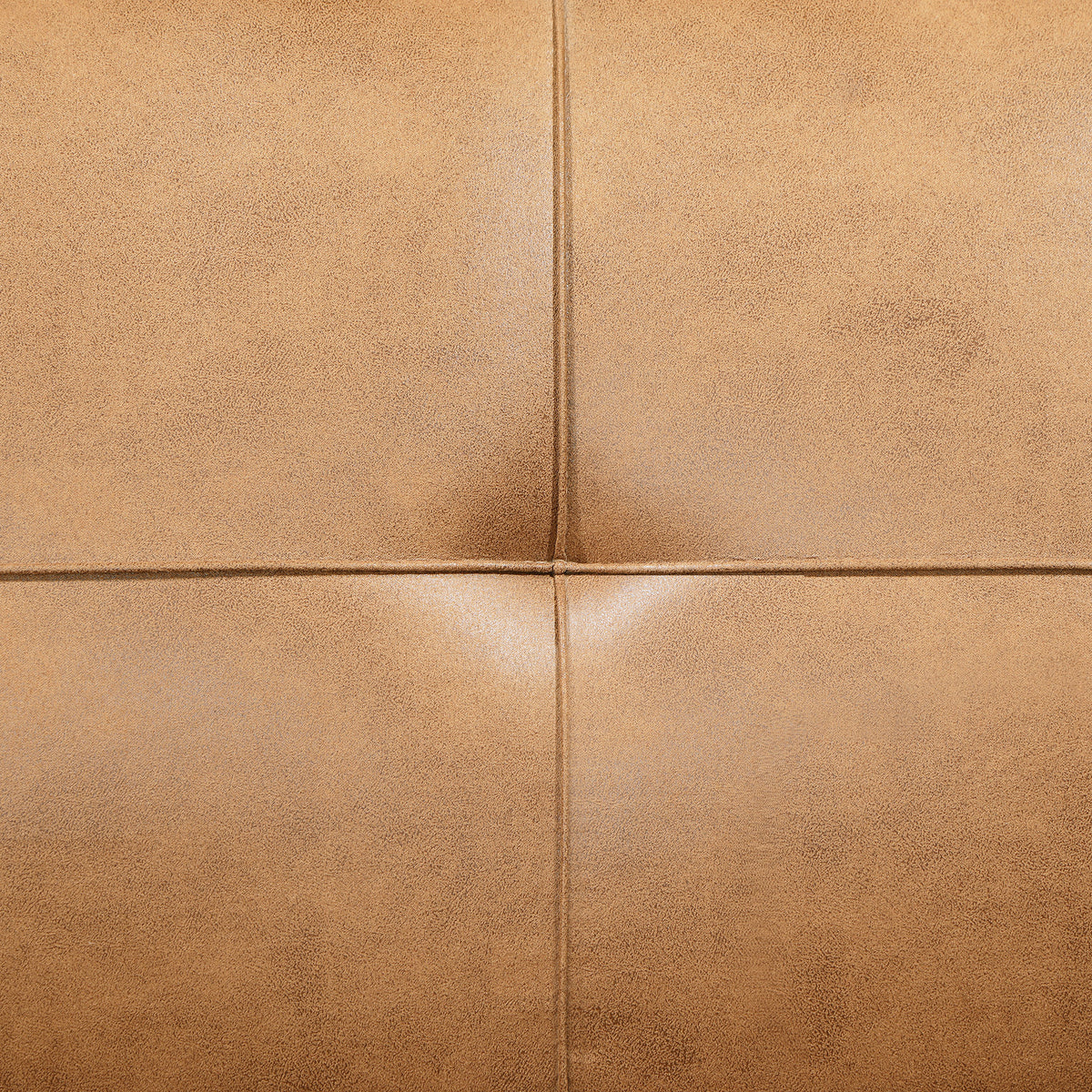 Jenson Armless Convertible Sofa Bed - Biscuit-Tufted Faux Leather in Saddle Brown or Dark Coffee β view 13