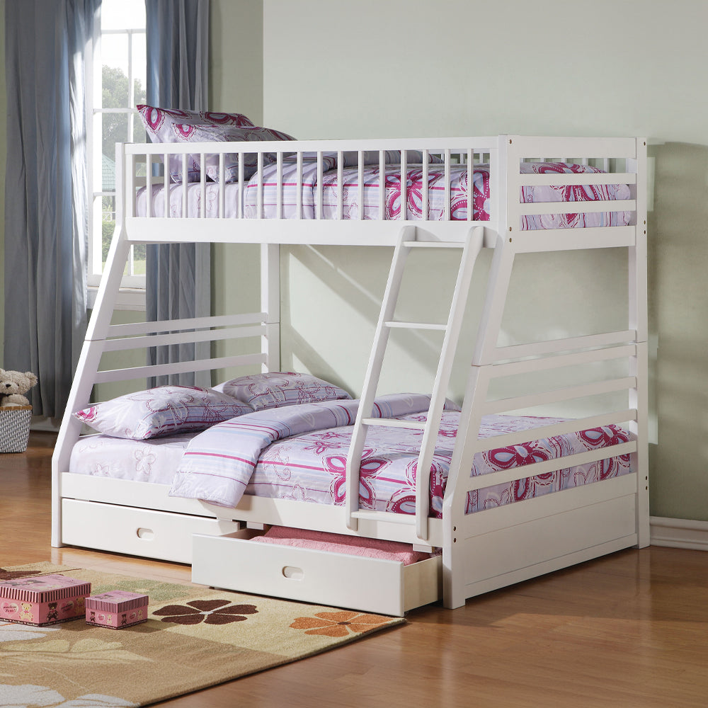 Jason Twin over Full Bunk Bed with 2 Storage Drawers