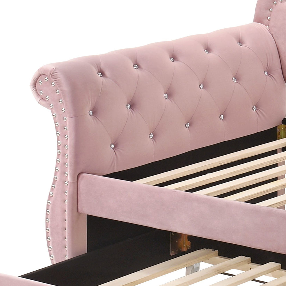 Adkins Upholstered Twin Daybed with Trundle