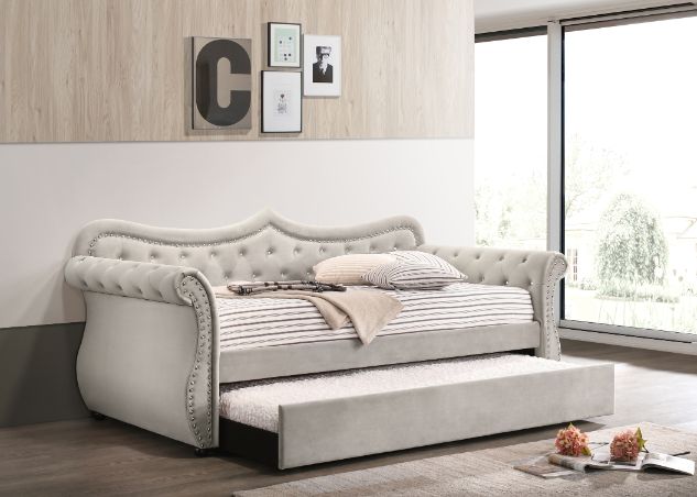 Adkins Upholstered Twin Daybed with Trundle