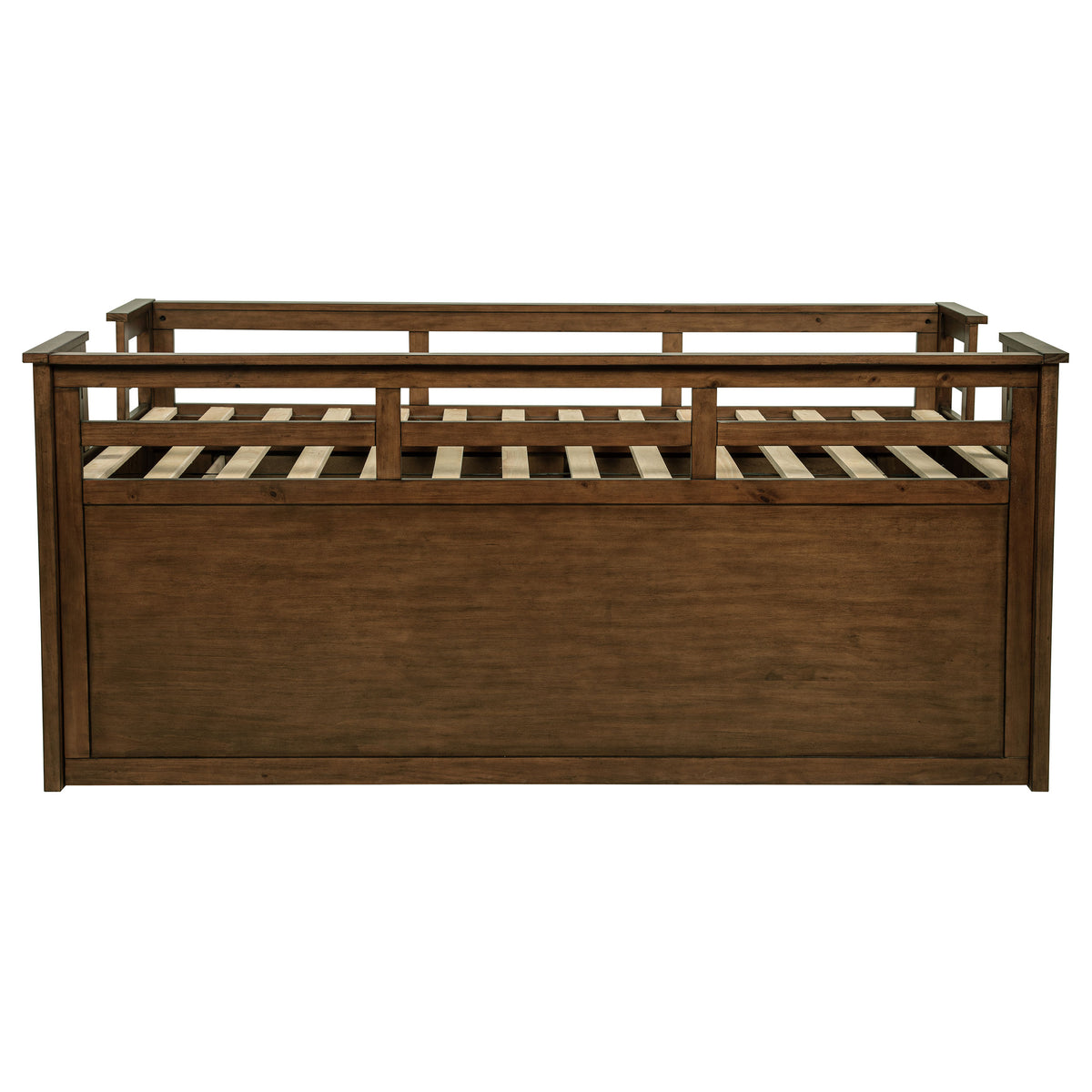 Carlsbad Twin Captain's Bed with Trundle - Storage Drawers in Medium Brown Pine – view 10