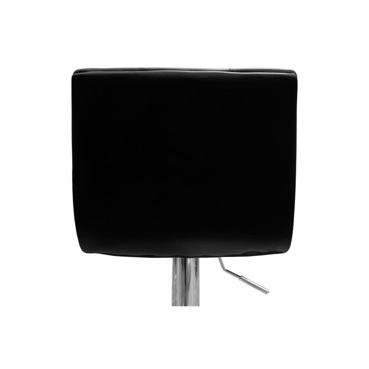 Modern Swivel Bar Stool with Crystal/Tufted Look in Black - detail view