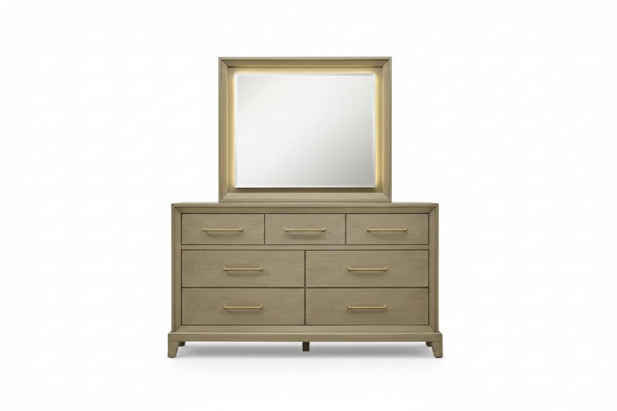 Dove Rustic Beige Bedroom Set β Queen & King β product view 3