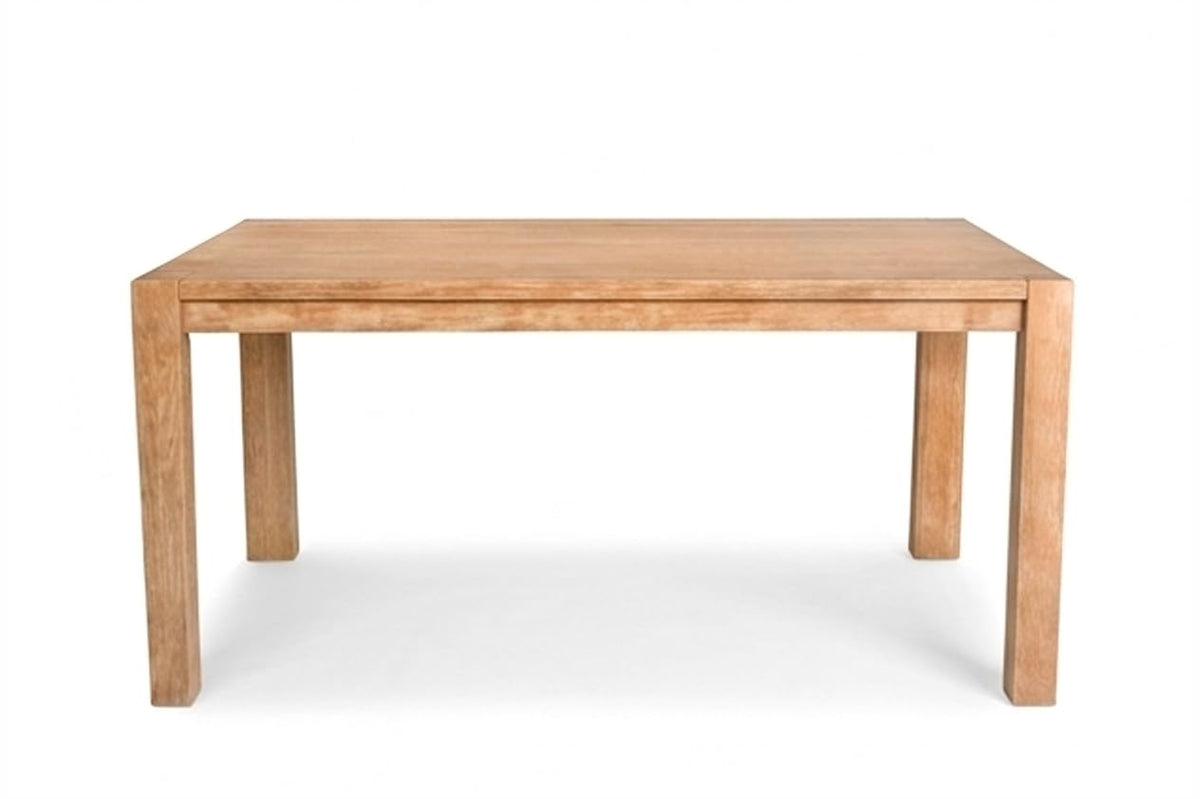 Janet 60" Transitional Rectangular Wood Dining Table with 4 Straight Legs, Large Solid Farmhouse… - detail view