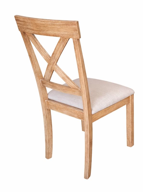 Janet Transitional Wood Dining Chairs - angle view