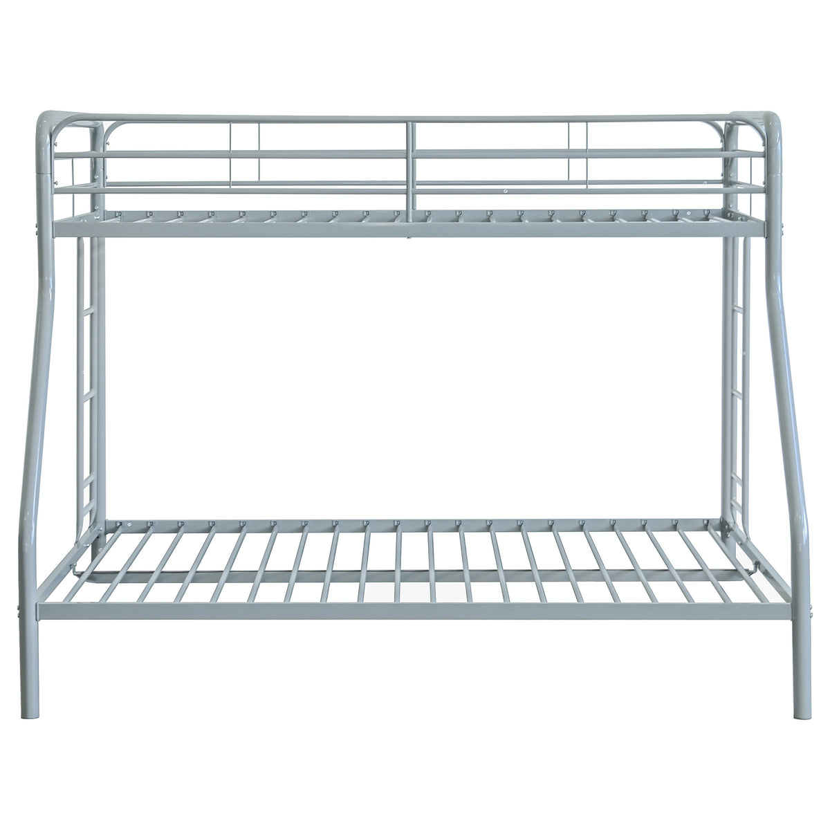 Carson Metal Twin over Full Bunk Bed with Guardrails & Ladders - Glossy Black or Silver – view 13