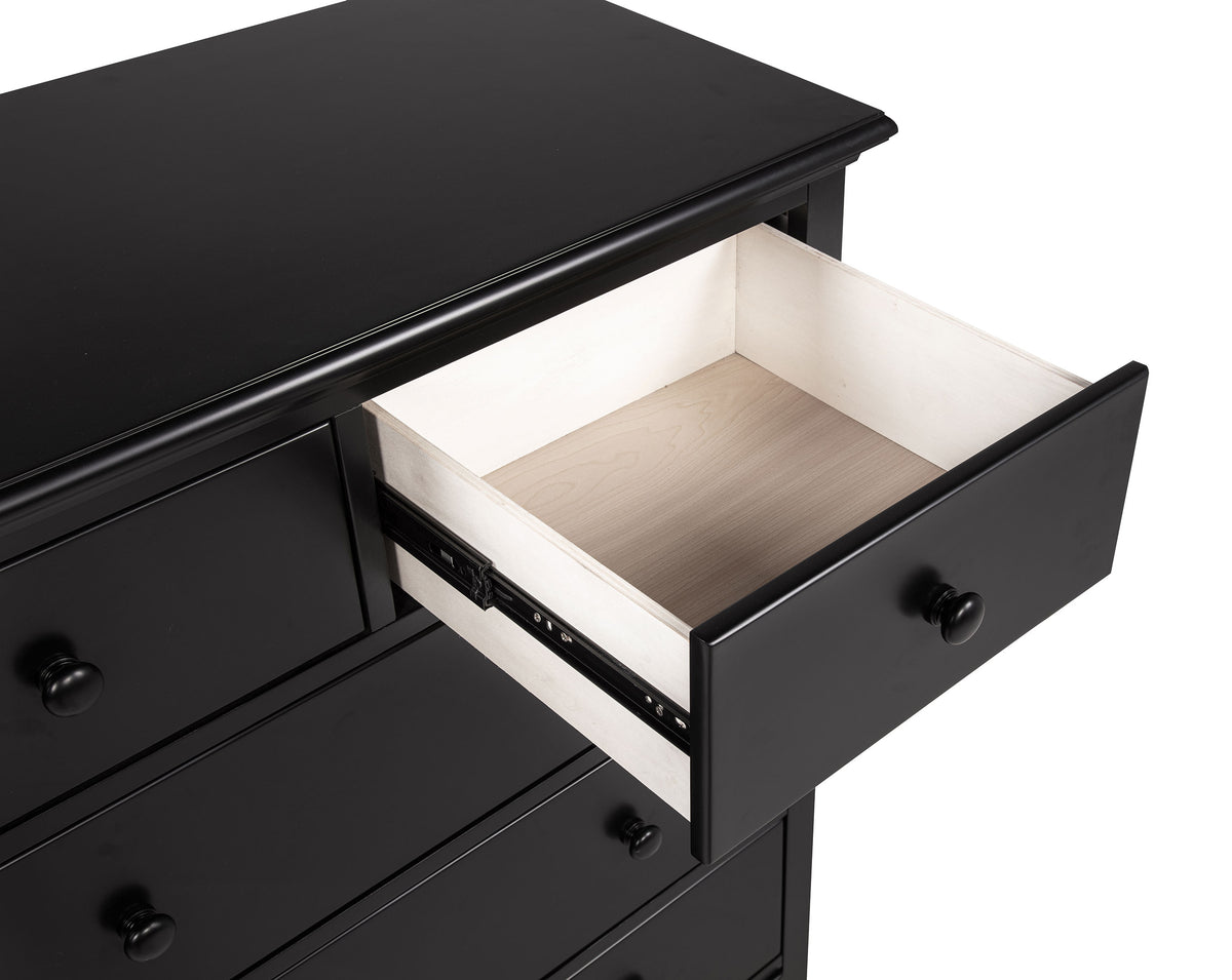 Sumerlin 6-Drawer Chest - Transitional Bedroom Storage with Round Knobs in Black, Cappuccino, Brown or White – view 14