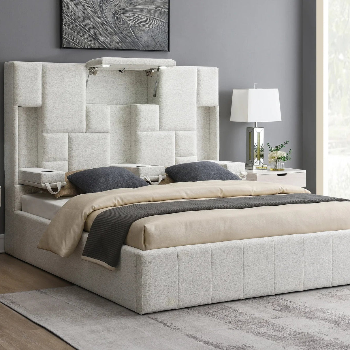 Malak Fabric Bed