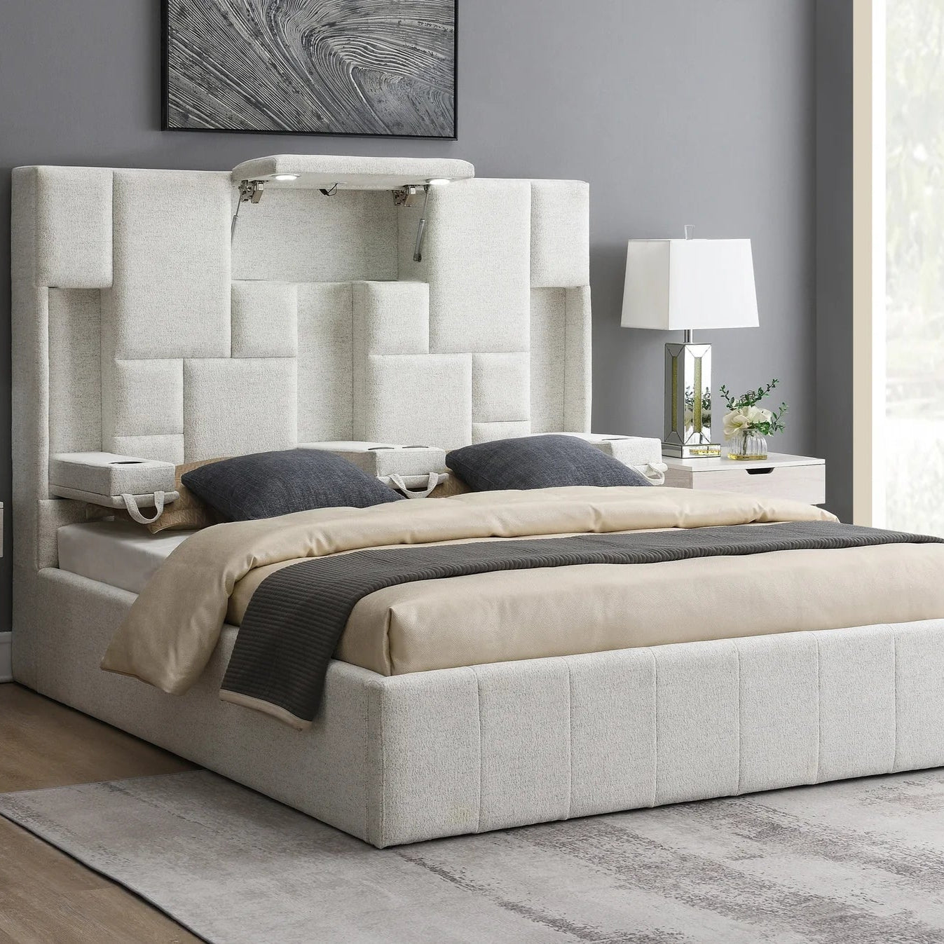 Malak Fabric Bed