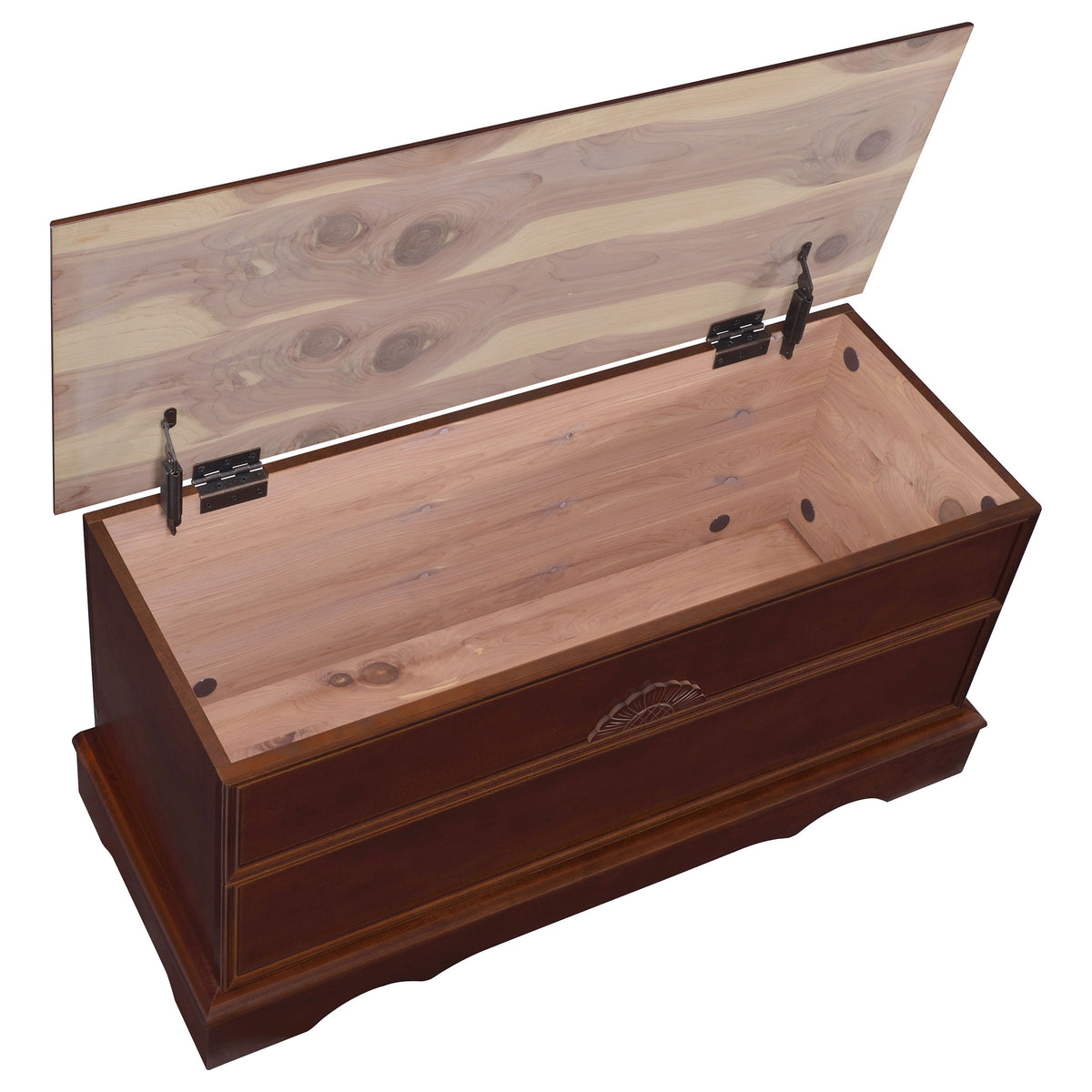 Paula Cedar Chest - Classic Locking Storage Trunk in Warm Brown – view 4