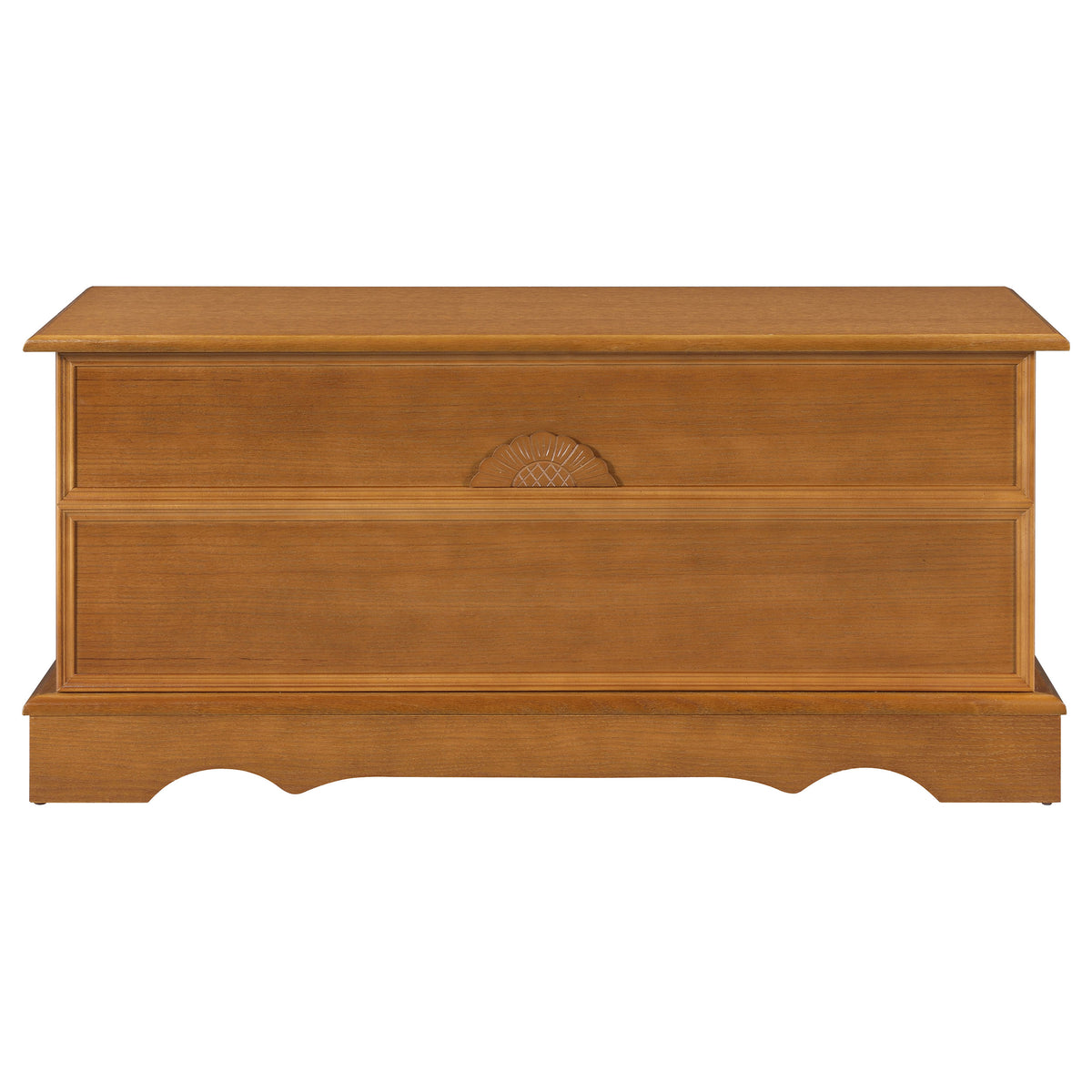 Paula Storage Chest - Classic Blanket Trunk in Honey Oak Veneer – view 5