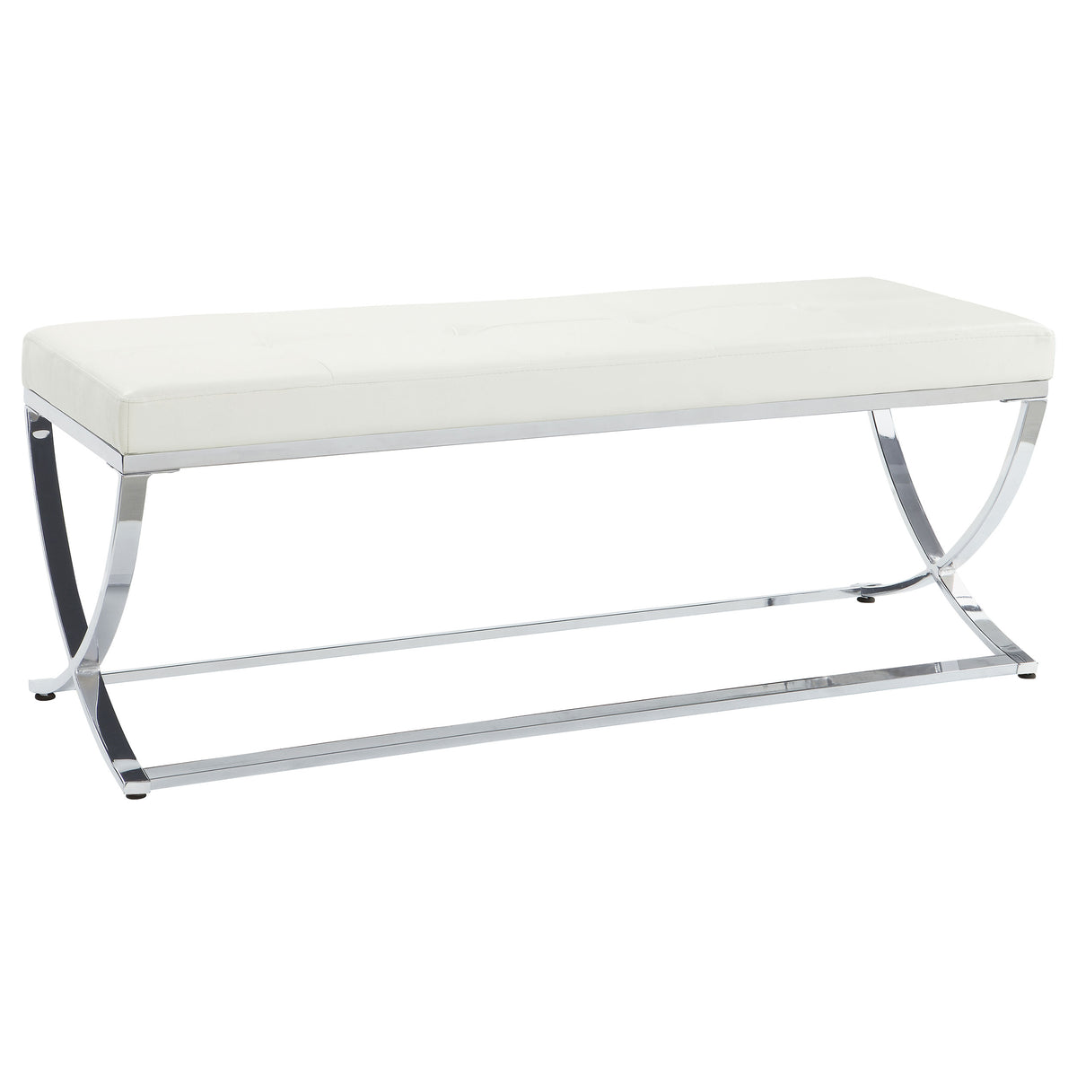 Walton Tufted Leatherette Accent Bench -